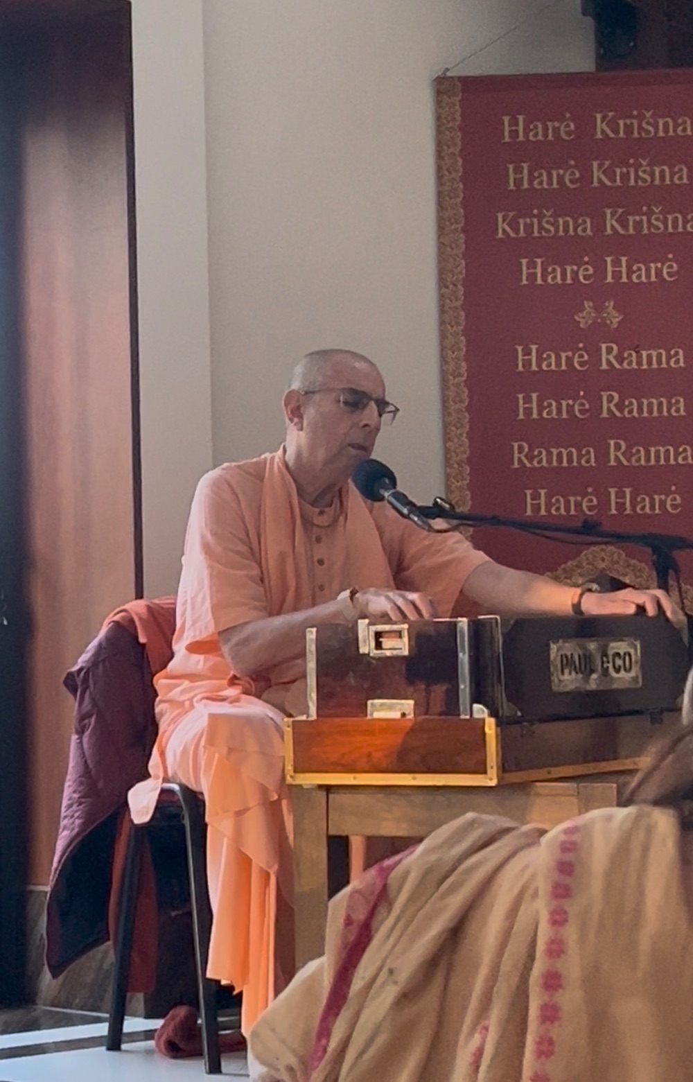 Transportas į Švento Vardo Dieną N. Gokuloje su JŠ Nirandžana Svamiu